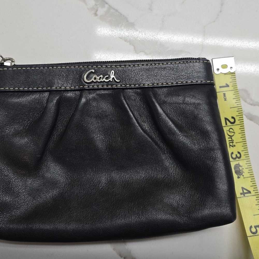 Coach Black Leather Clutch Wristlet - Picture 13 of 13